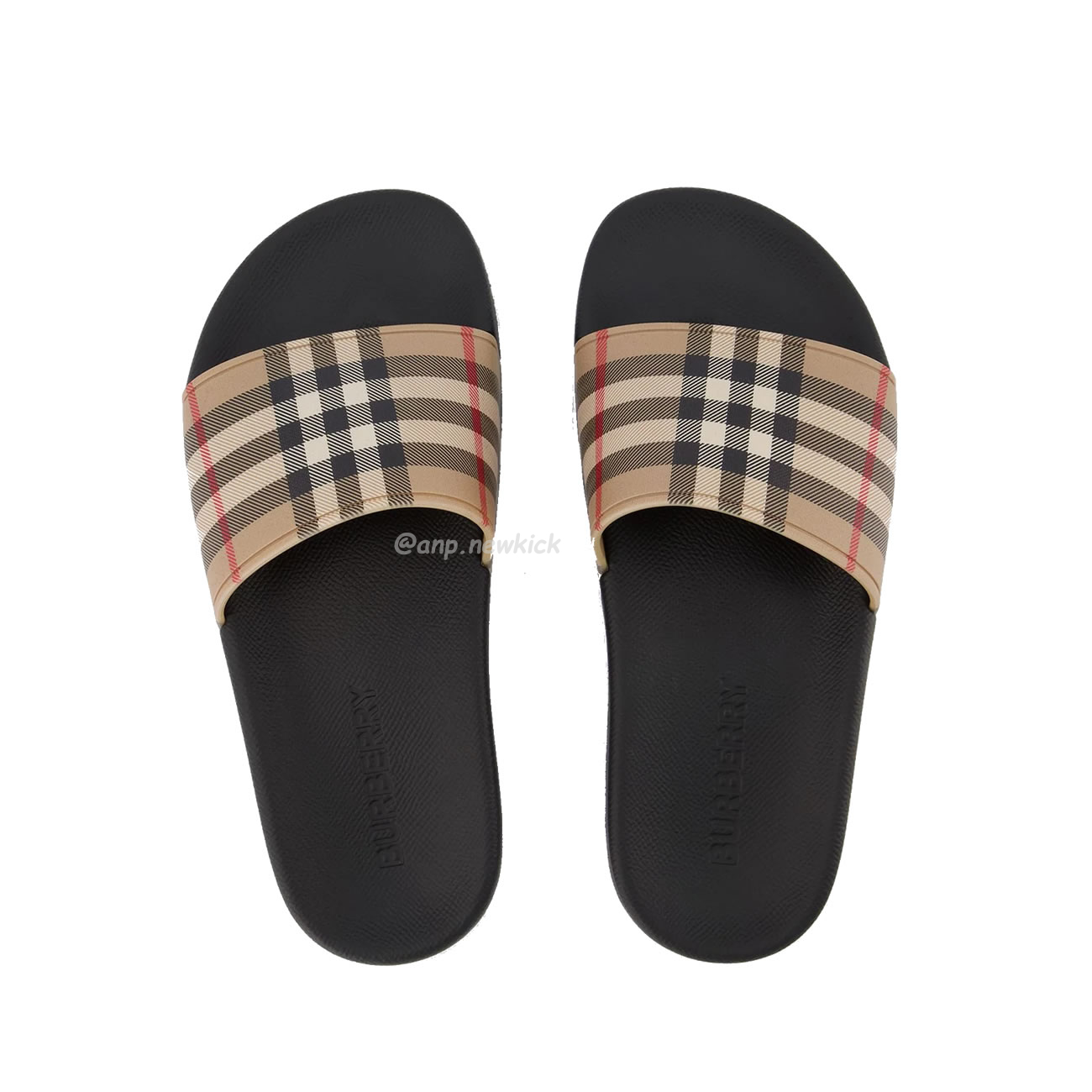 Burberry Vintage Check Slides Beige (9) - newkick.vip